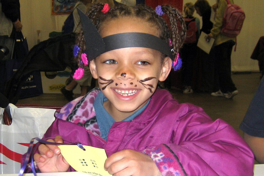 Picture of a young girl at a community event