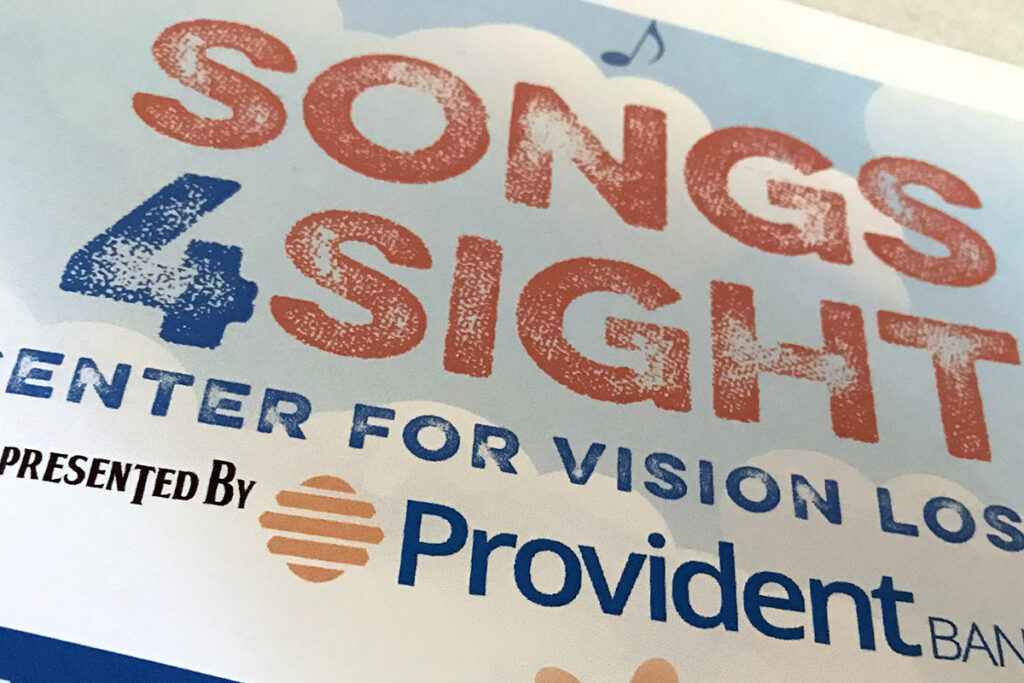 The Songs4Sight graphic printed on a piece of paper