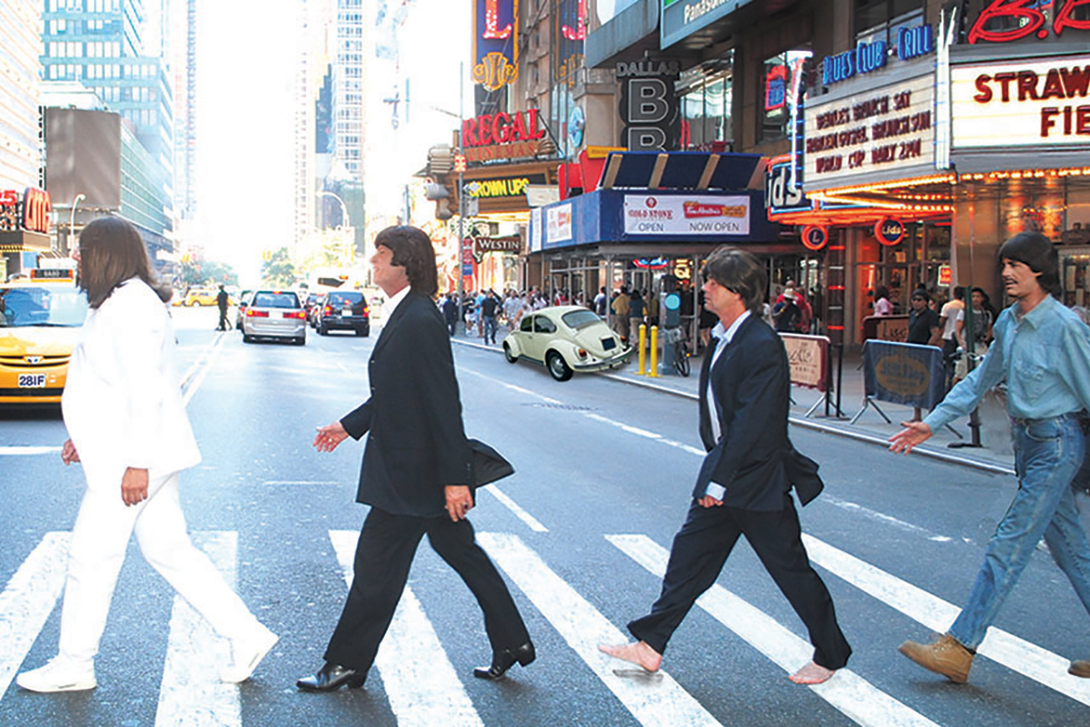 Photo of the members of Strawberry Fields, the world's most renowned Beatles tribute band