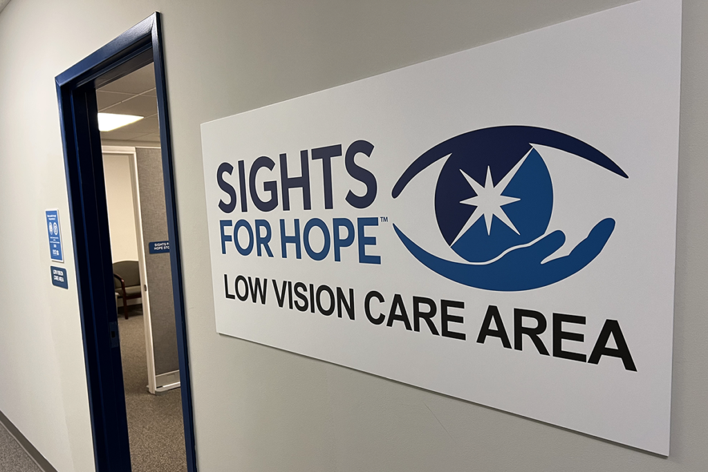 Entrance to the Low Vision Care Area at Sights for Hope's Lehigh Valley Services Center