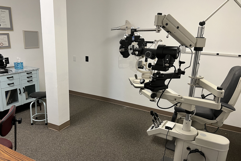 Doctor's examination room inside the Low Vision Care Area at Sights for Hope's Lehigh Valley Services Center