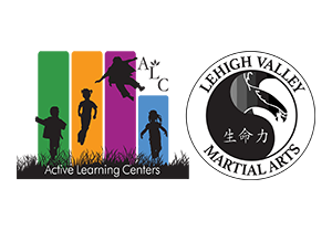Logos for Active Learning Centers and Lehigh Valley Martial Arts
